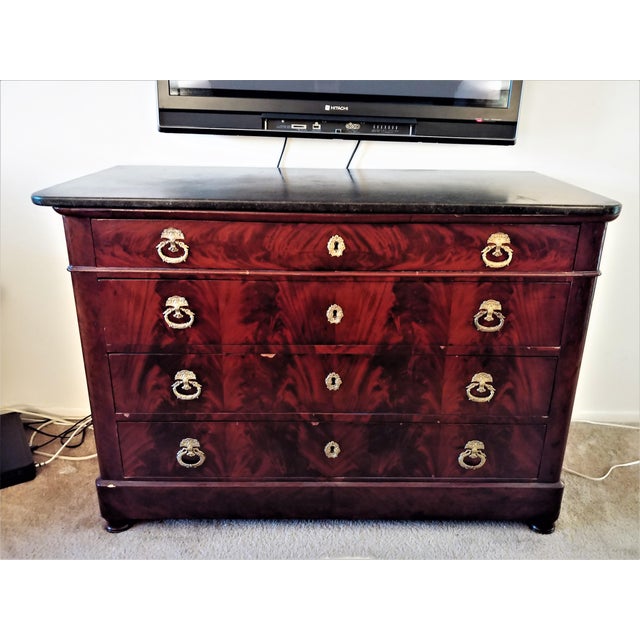 Antique Dresser With Black Marble Top Chairish