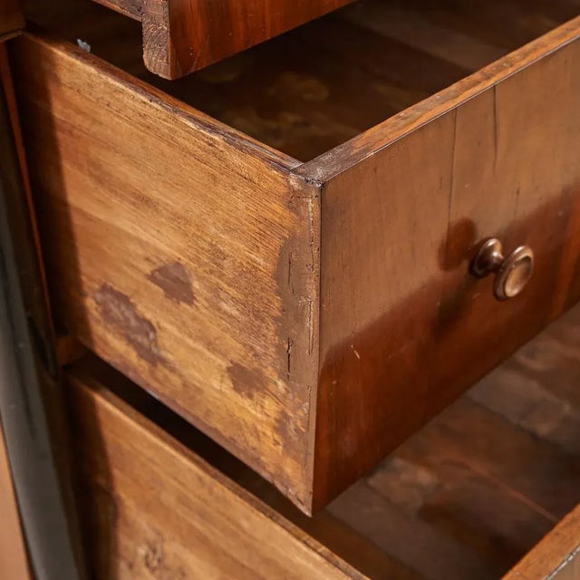 Wood Empire Dresser in Lacquered Walnut For Sale - Image 7 of 11