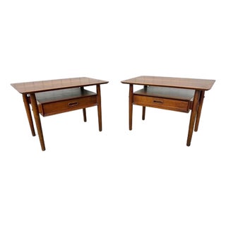 Mid-Century Danish Modern Arne Vodder Teak Nightstands - Set of 2 For Sale