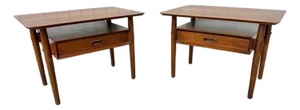 Mid-Century Danish Modern Arne Vodder Teak Nightstands - Set of 2