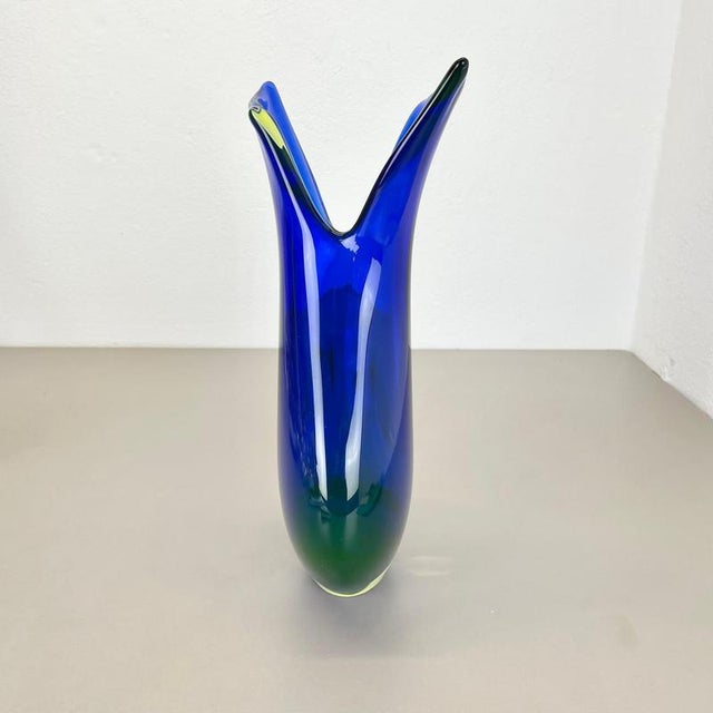 Sommerso Glass Vase by Flavio Poli for Seguso, 1970 For Sale - Image 16 of 18