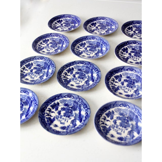 Vintage Japanese Blue Willow Saucers Set of 12 Chairish