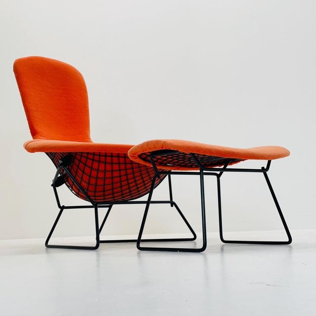 Set of Bird Armchair and Ottoman by Harry Bertoia for Knoll International, 1970s For Sale - Image 5 of 11