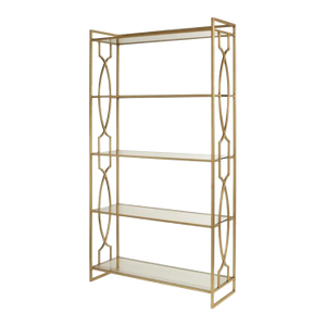 Century Furniture Modern Gold Geometric Tyler Etagere