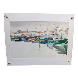 Michel Roubille, L'Île d'Yeu, 1982, Watercolor For Sale