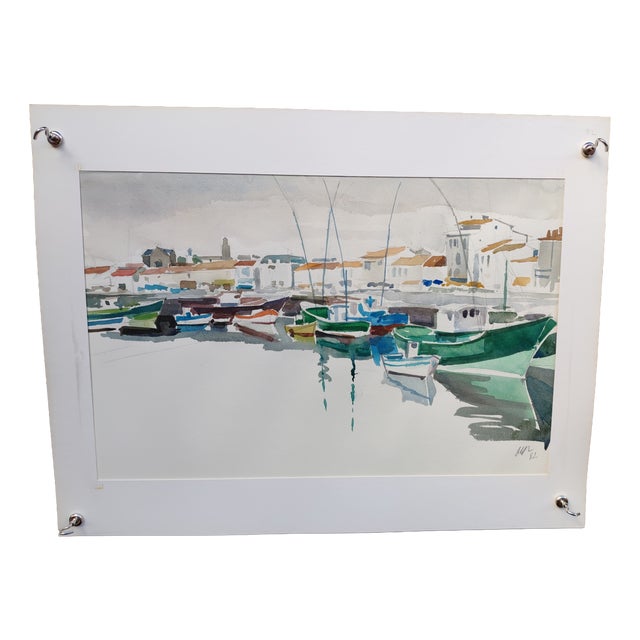 Michel Roubille, L'Île d'Yeu, 1982, Watercolor For Sale