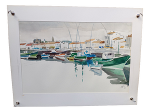Michel Roubille, L'Île d'Yeu, 1982, Watercolor