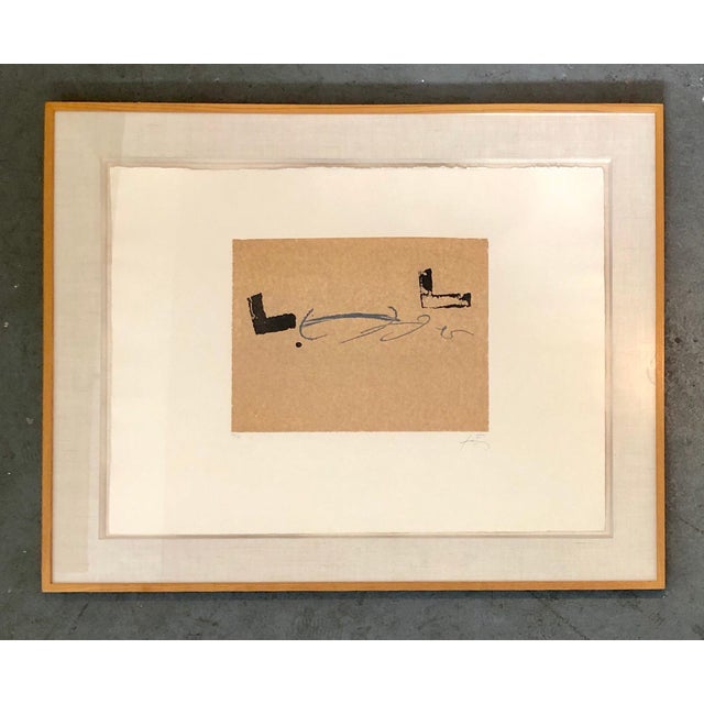 Antoni Tàpies, Antoni Tapies Post Modern Abstract Expressionist Aquatint For Sale - Image 9 of 9
