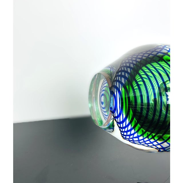 Spiral Art Glass Model 7713/15 Vase by Stanislav Libenský for Škrdlovice, Czechoslovakia, 1977 For Sale - Image 4 of 7