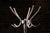 Vintage chrome coat tree on a star base that exudes both practicality and dynamism. This piece features four large double...