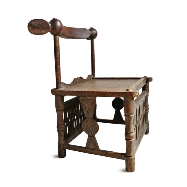 Early 20th Century Antique African Baule Chief Chair For Sale - Image 5 of 11