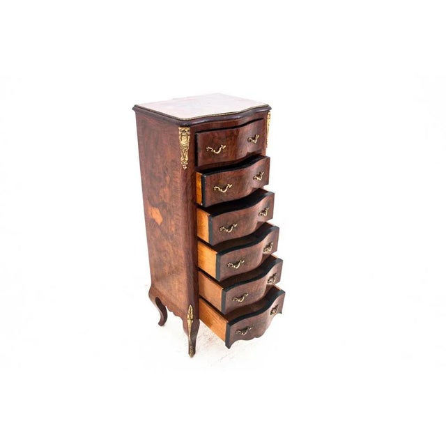 Wood Walnut Chest of Drawers, France, 1880s For Sale - Image 7 of 11