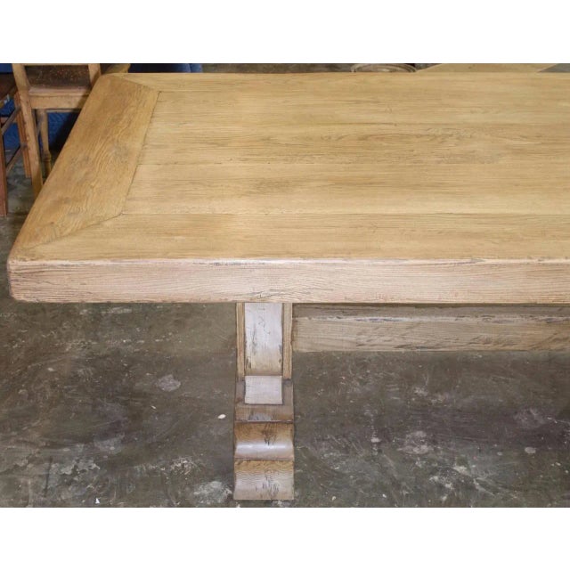 Winery Table in Vintage Oak, Custom Made by Petersen s For Sale - Image 9 of 11