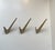 Mid-Century Modern Asymmetrical Brass Coat Wall Hooks by Hertha Baller, 1950s, Set of 3 For Sale - Image 4 of 10