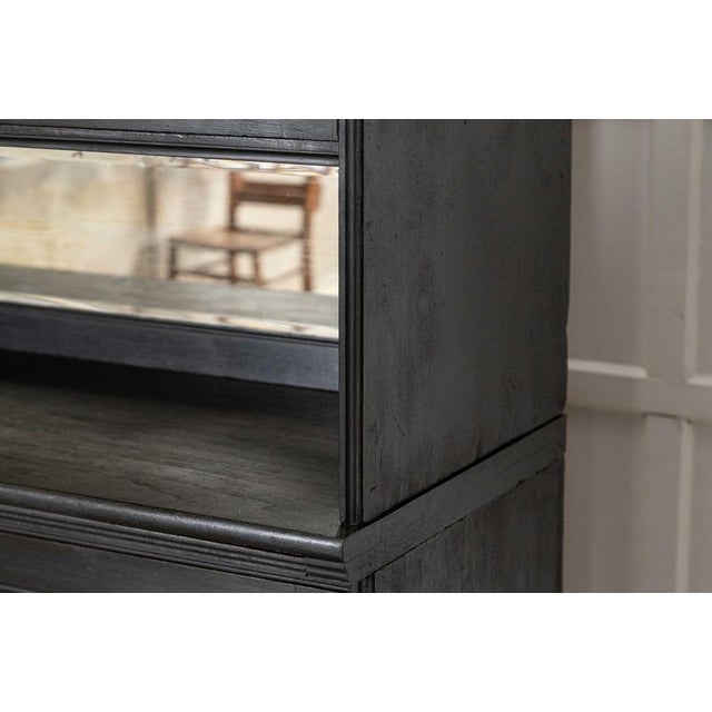 Large English Ebonised Mirrored Mahogany Cabinet, 1880 For Sale - Image 14 of 18