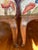 Wood Antique Designer Fabric Upholstered Side Chairs - a Pair For Sale - Image 7 of 12