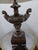 Brown 1940s Edwardian Carved Urn Lamp Brown Bronzed Renaissance Avant-Garde W Shade For Sale - Image 8 of 14