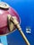 Maroon 1950s Floor Lamp Attributed to Gerald Thurston For Sale - Image 8 of 12