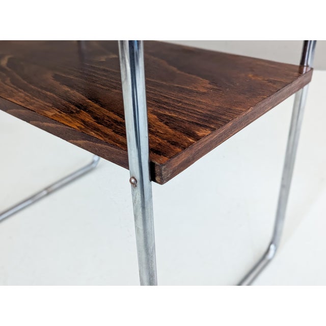 Bauhaus Tubular Steel Side Table by Marcel Breuer for Slezak, 1930s For Sale - Image 13 of 15