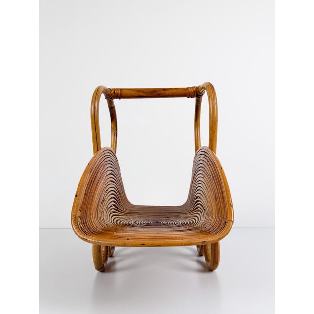 Mid-Century Modern Italian Riviera Magazine Rack from Vivai Del Sud, 1960s For Sale - Image 6 of 18