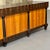 Art Deco Palatial Six Door Macassar Sideboard Cabinet Ebonized Column and Feet Support For Sale - Image 3 of 10