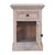 Chestnut Solid Wood Sideboard With Glass Doors For Sale - Image 4 of 8