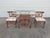 A more modern honeymoon table set. Somewhat bigger than the vintage ones. The seats have been professionally reupholstered...