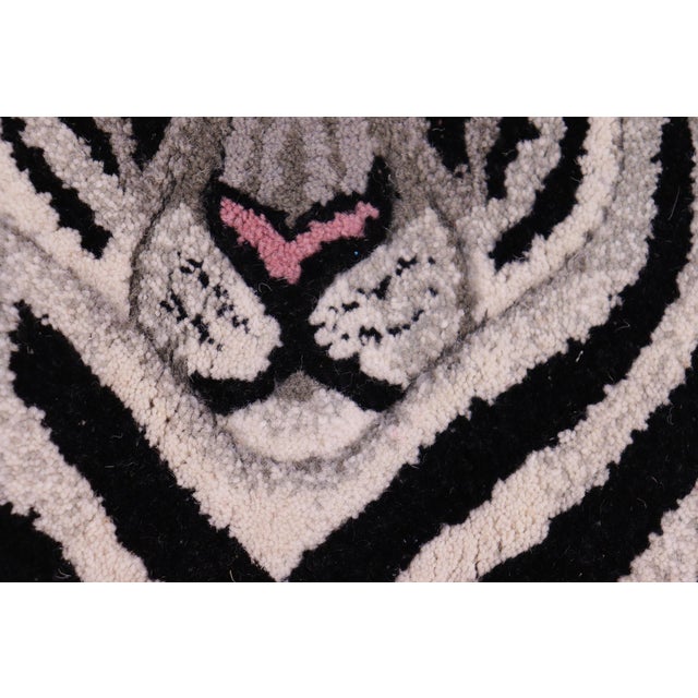 2010s Contemporary Decorate Wild Animal Design Handcuffed Area Rug- 1.8′ × 2.10′ For Sale - Image 5 of 7
