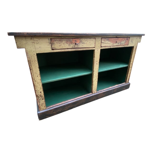 Antique French Grocery Counter, 1920s For Sale