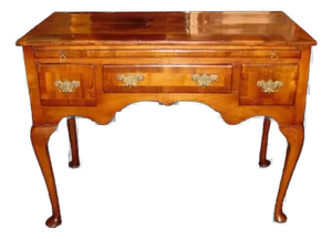 Antique English George II Elmwood Lowboy Circa 1740