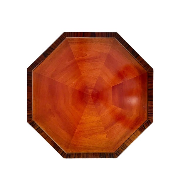 Hepplewhite Early 21st Century Mahogany and Rosewood Center Table by Maitland Smith For Sale - Image 3 of 7