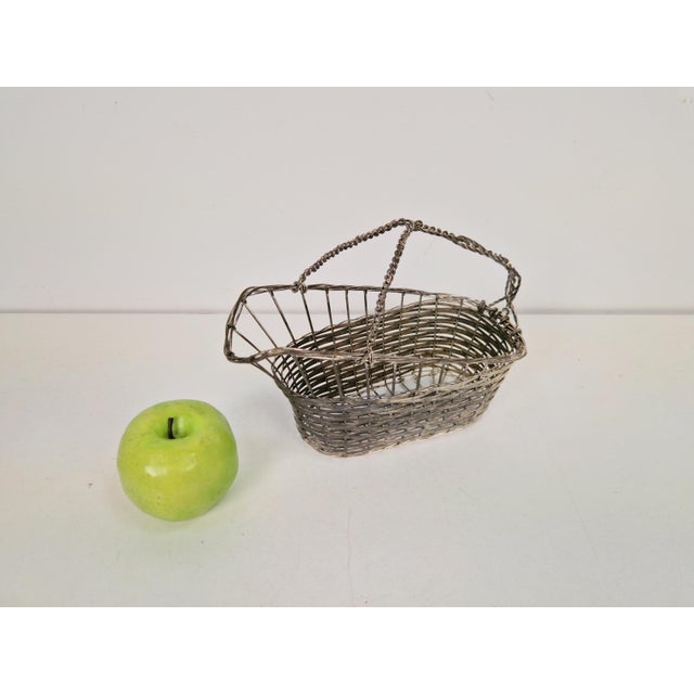 Metal Apair of Vintage French Silver Plate Wine Bottle Holder, 1920s, Set of 2 For Sale - Image 7 of 9
