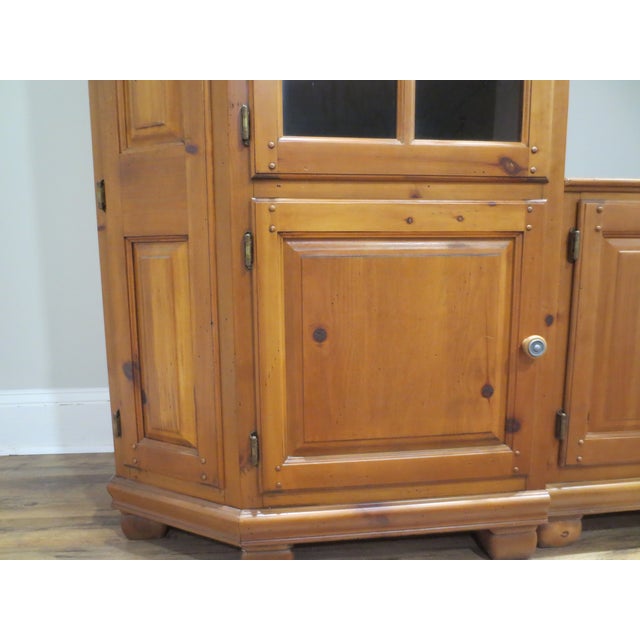 Brown Pine Wall Storage System For Sale - Image 8 of 10