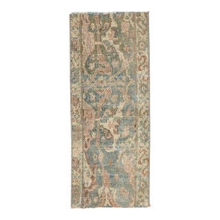 Washed Out Vintage Mini Rug - 1`2″ X 2`10″ For Sale