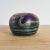 Art Deco Antique Iridescent Glass Paper Weight With Swirl Pattern For Sale - Image 3 of 6