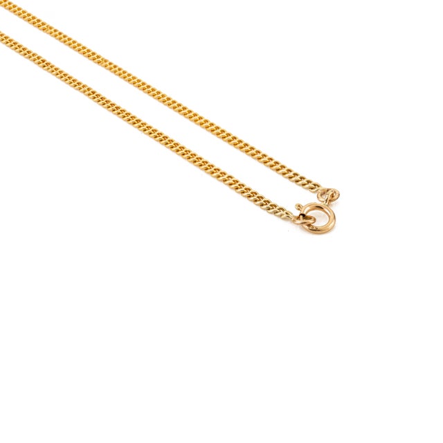 Metal 1.29ct Emerald Heart Necklace With Diamonds Inspired by Mid Century in 14k Gold For Sale - Image 7 of 13