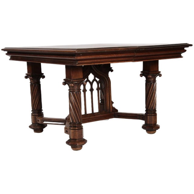 1910s Antique Table in Wood, 1910 For Sale - Image 5 of 18