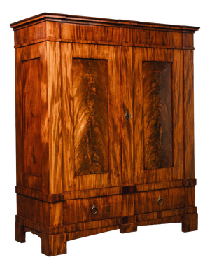 Biedermeier Wardrobe in Mahogany