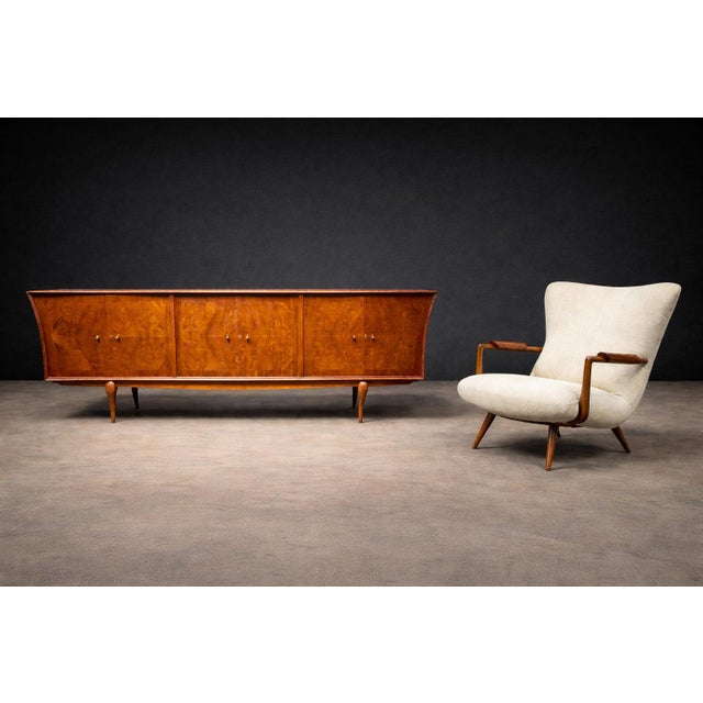 This exceptional credenza was designed in the 1950s by Giuseppe Scapinelli for a private residence in São Paulo and...