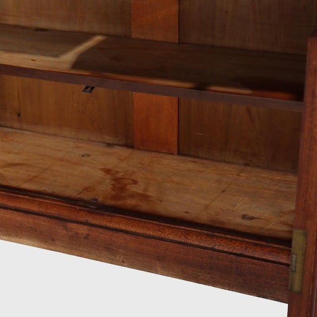 Antique Victorian Empire Walnut & Burl Step Back Bookcase C1880 For Sale - Image 10 of 18