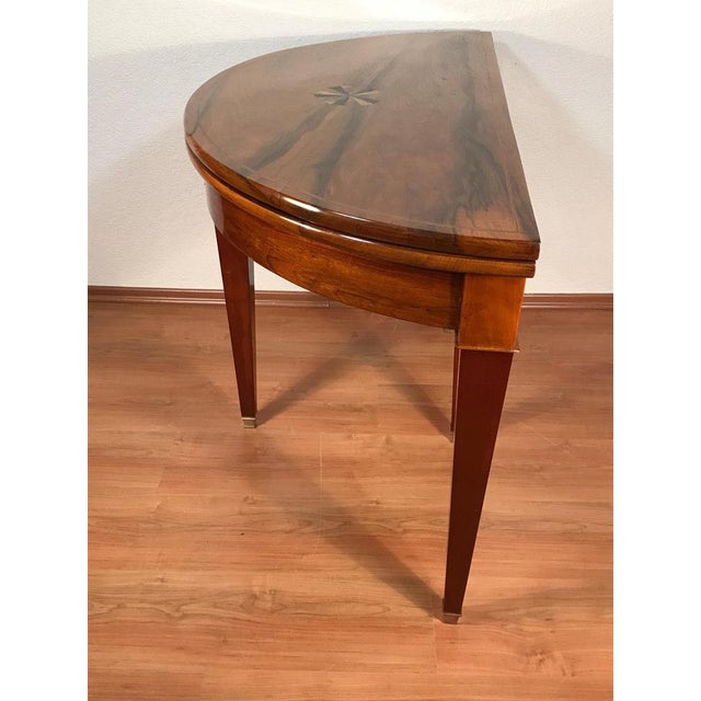 Neoclassical Demi-Lune Table, Germany, 1810s For Sale - Image 4 of 7