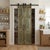 A striking antique French door panel showcasing intricate hand carving and a beautifully aged green patina. This authentic...