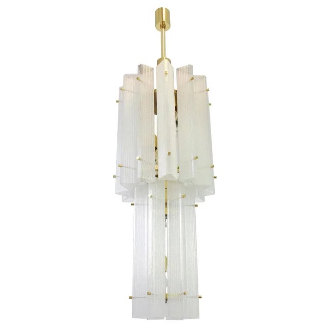 Large German Murano Ice Glass Pendant from Limburg, 1970s For Sale - Image 12 of 12