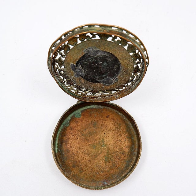 Small Antique Decorative Bronze Box, 1800s For Sale - Image 6 of 12