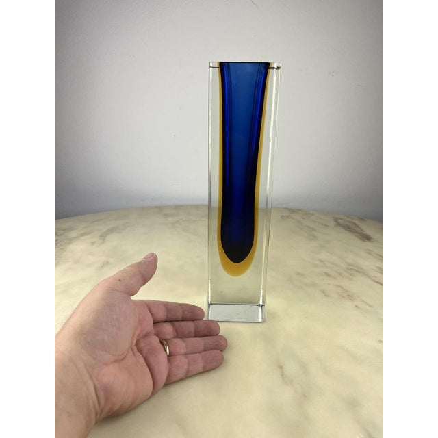 Murano submerged glass vase 30 cm high, Italy, 70s Always belonging to my family and is in excellent condition. It has a...