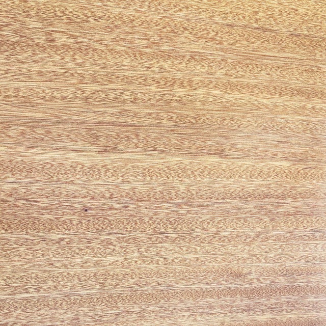 1950s Restored Rattan & Koa Wood Square Coffee Table W/ Stacked Rattan Legs For Sale - Image 10 of 10