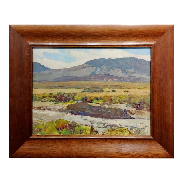 Frank Tenney Johnson -Study of a Desert Landscape-1920s Oil Painting For Sale
