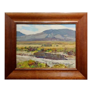 Frank Tenney Johnson -Study of a Desert Landscape-1920s Oil Painting