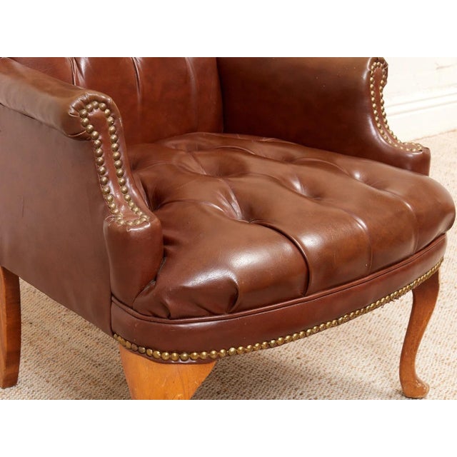 Mid 20th Century Medium Size Wing Back Chair For Sale - Image 11 of 12
