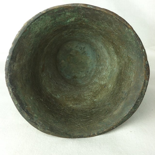 Antique Lead German Mortar For Sale - Image 9 of 12